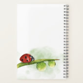 Carnet Aquarelle Ladybug et Dandelions (Verso)
