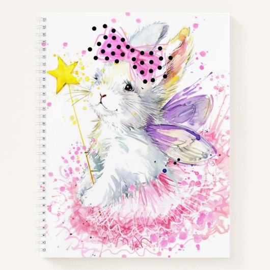 Carnet Aquarelle Lapin Fairy (Devant)