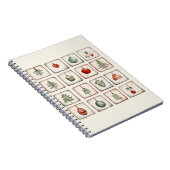 Carnet Aquarelle Lineart Motif de Noël (Côté Droit)