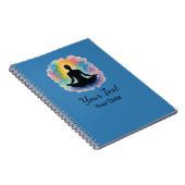 Carnet Aquarelle Lotus Pose Aura Yoga Custom (Côté Droit)