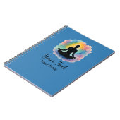 Carnet Aquarelle Lotus Pose Aura Yoga Custom (Côté gauche)