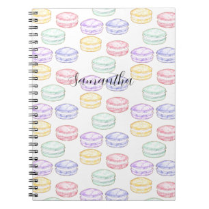 Carnet Aquarelle Macarons français