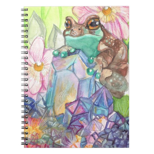 Carnet Aquarelle magique de grenouille de lait (Devant)