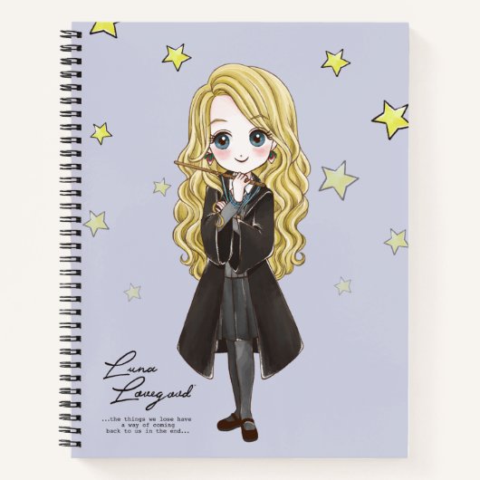 Carnet Aquarelle magique Luna Lovegood (Devant)