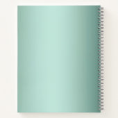 Carnet Aquarelle Main Tirée Puppy Avec Poudre Bleu Bow (Dos)