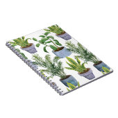 Carnet Aquarelle Maison intérieure : Verdure luxuriante E (Côté Droit)