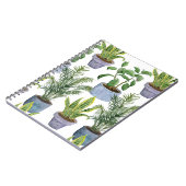 Carnet Aquarelle Maison intérieure : Verdure luxuriante E (Côté gauche)
