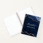 Carnet Aquarelle Marbre or Blue Geode Sketbook (Intérieur)