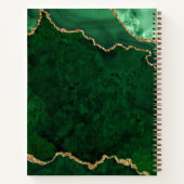 Carnet Aquarelle Marbre Or Green Geode Sketbook (Dos)