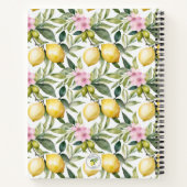 Carnet Aquarelle méditerranéenne en fleur de citron itali (Dos)