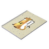 Carnet Aquarelle Meerkat sur un Arrière - plan beige (Côté gauche)