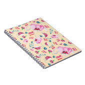 Carnet Aquarelle mignonne Après-midi Tea Party Florals Te (Côté Droit)