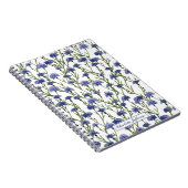 Carnet Aquarelle mignonne Fleurs de Cornflowers Monogramm (Côté Droit)