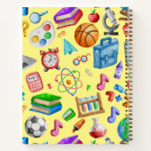 Carnet Aquarelle mignonne Retour à l'école Fournitures co (Dos)