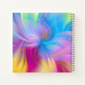 Carnet Aquarelle moderne colorée Motif Abstrait (Dos)