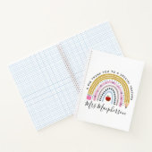 Carnet Aquarelle moderne Rainbow Teacher Merci Cadeau (Intérieur)