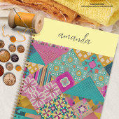 Carnet Aquarelle Monogramme dans les détails abstraits mu