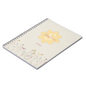 Carnet Aquarelle monogramme Floral (Côté gauche)