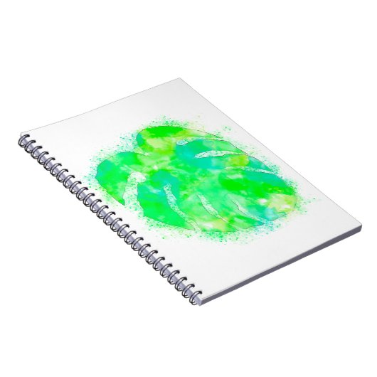 Carnet Aquarelle Monstera (Côté Droit)