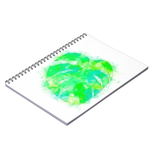 Carnet Aquarelle Monstera (Côté gauche)