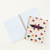 Carnet Aquarelle Motif Ginkgo Leaf Automne Couleurs d'aut (Intérieur)