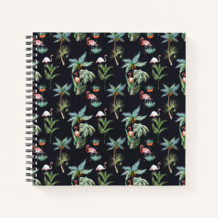Carnet Aquarelle Motif Palm