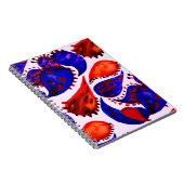 Carnet Aquarelle motif sans couture avec cachemire. Abstr (Côté Droit)