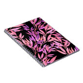 Carnet Aquarelle motif sans couture avec feuilles. Bright (Côté Droit)