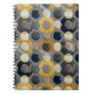 Carnet Aquarelle motif transparent avec géométrie abstrai