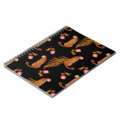 Carnet Aquarelle motif transparent avec guépards (Côté gauche)