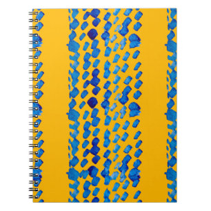 Carnet Aquarelle motif transparent avec taches abstraites