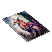 Carnet Aquarelle multicolore de la forêt nocturne Griffin (Côté Droit)