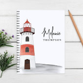 Carnet Aquarelle Nom personnalisé nautique