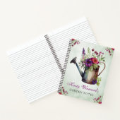 Carnet Aquarelle Notes de jardin pot d'arrosage floral de (Intérieur)