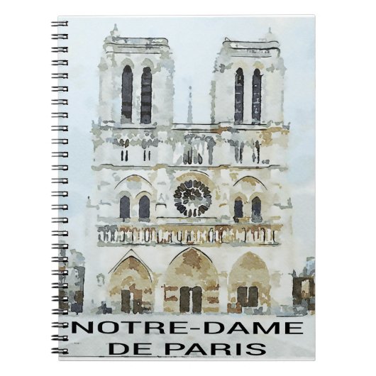 Carnet Aquarelle Notre-Dame de Paris (Devant)