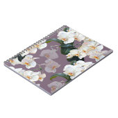 Carnet Aquarelle orchidée lavande foncée. (Côté gauche)