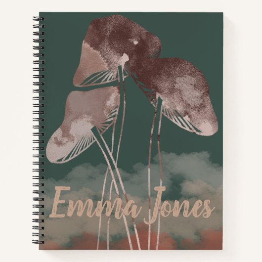 Carnet Aquarelle Pastel Mushroom (Devant)