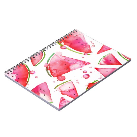 Carnet Aquarelle pastèque 1 (Côté gauche)