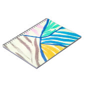 Carnet Aquarelle patchwork : style de peinture sale. (Côté gauche)