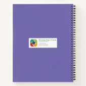 Carnet Aquarelle peinte à la main Aigrettes pourpres Croi (Dos)