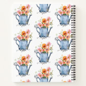 Carnet Aquarelle peinte à la main Floral (Dos)
