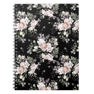 Carnet Aquarelle peinte main sans couture motif avec beau