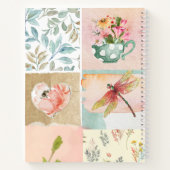 Carnet Aquarelle peinture collage style Scrapbook Floral (Dos)