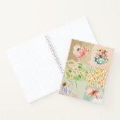 Carnet Aquarelle peinture collage style Scrapbook Floral (Intérieur)