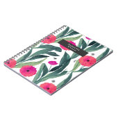 Carnet Aquarelle Pépites botaniques Motif floral (Côté gauche)