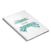 Carnet Aquarelle personnalisée Succulents (Côté Droit)