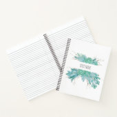 Carnet Aquarelle personnalisée Succulents (Intérieur)