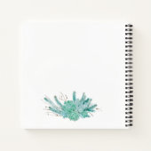 Carnet Aquarelle personnalisée Succulents (Dos)