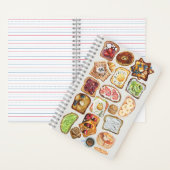 Carnet Aquarelle Petit-déjeuner plat Lay : Un toast au ma (À l'intérieur)