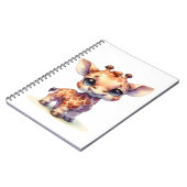 Carnet Aquarelle petite girafe (Côté gauche)